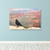 Waarnemer van de Canyon Canvas Afdruk (Insitu (Houten vloer))