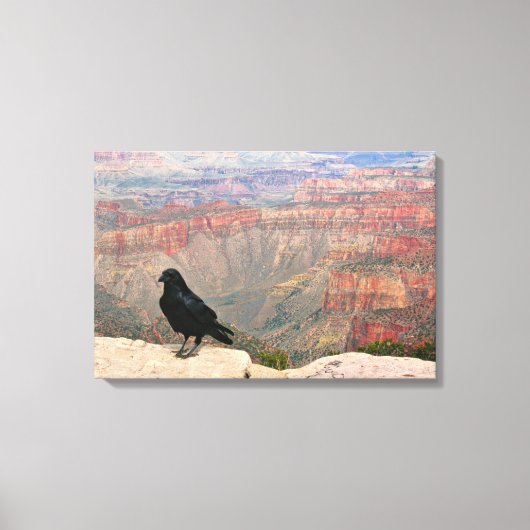 Waarnemer van de Canyon Canvas Afdruk (Voorkant)