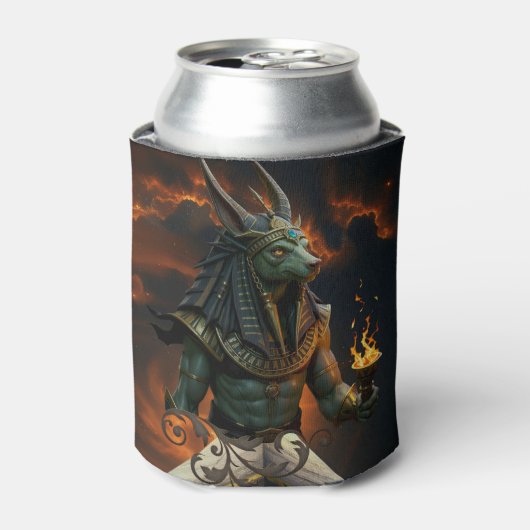 Waarnemer van het hiernamaals – Anubis. Blikjeskoeler (Blikje Voorkant)