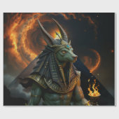 Waarnemer van het hiernamaals – Anubis. Cadeaupapier (Vlak)