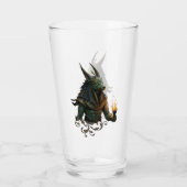 Waarnemer van het hiernamaals – Anubis. Glas (Achterkant)