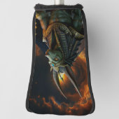 Waarnemer van het hiernamaals – Anubis. Golfheadcover (Draai 90)