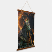 Waarnemer van het hiernamaals – Anubis. Hangend Wandkleed (Gebogen)