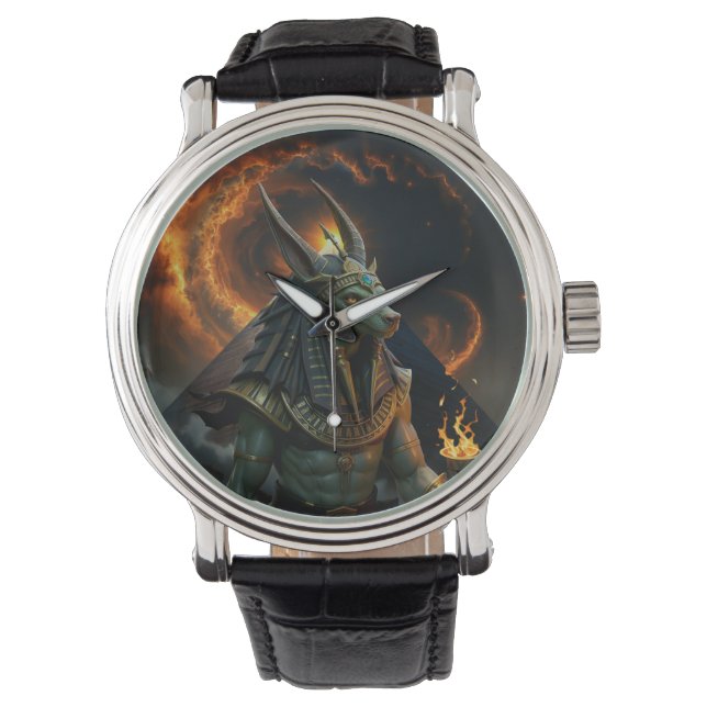 Waarnemer van het hiernamaals – Anubis.  Horloge (Voorkant)