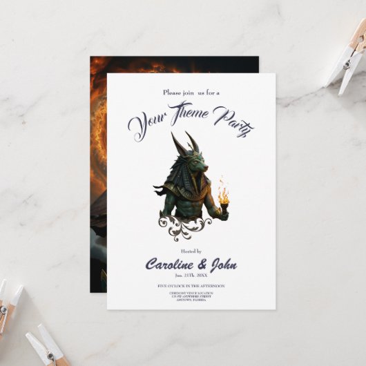 Waarnemer van het hiernamaals – Anubis. Kaart (Voorkant / Achterkant in situ)