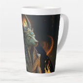 Waarnemer van het hiernamaals – Anubis. Latte Mok (Rechterhoek)