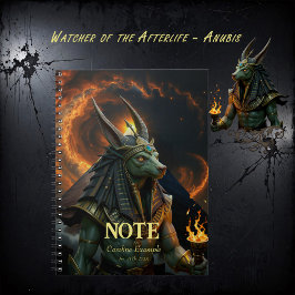 Waarnemer van het hiernamaals – Anubis.   Notitieboek