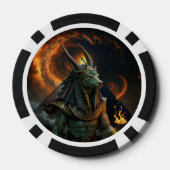 Waarnemer van het hiernamaals – Anubis. Poker Chips (Achterkant)