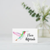 Waarnemingmarketing van onroerend goed voor nederl visitekaartje (Staand voorkant)