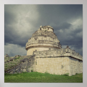 Waarnemingspost El Caracol Mayan Poster
