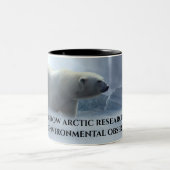 Waarnemingspost voor Barrow Arctic Research Tweekleurige Koffiemok (Center)
