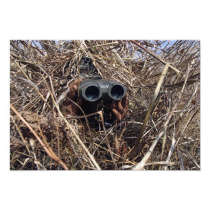 Waarnemingstechniek voor scoutwaarnemingen foto afdruk