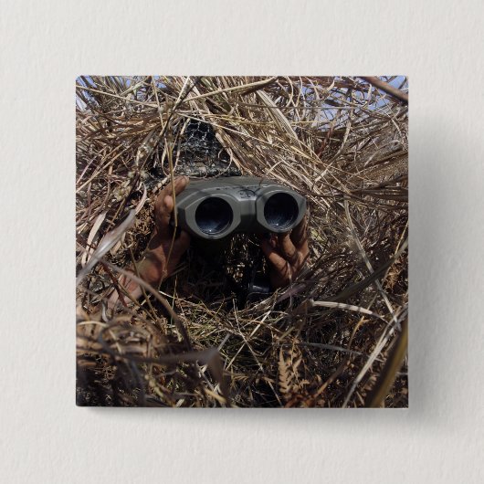 Waarnemingstechniek voor scoutwaarnemingen vierkante button 5,1 cm (Voorkant)