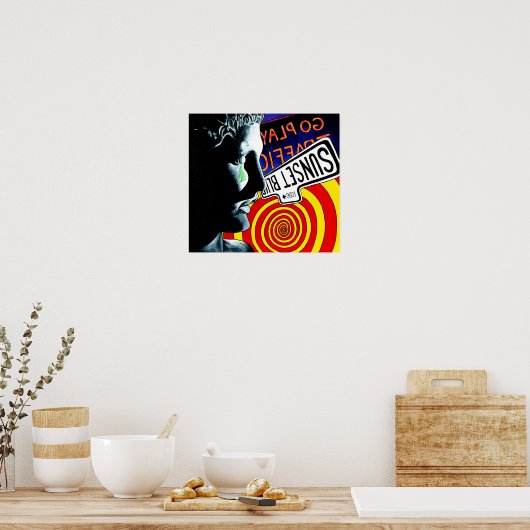 "WAAROM" afdrukken Poster (Keuken)