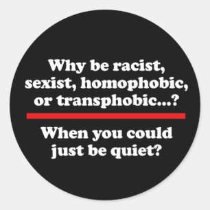 Waarom als je gewoon rustig klassiek rond sti ronde sticker