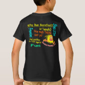 Waarom Barefoot runnen? T-shirt (Achterkant)