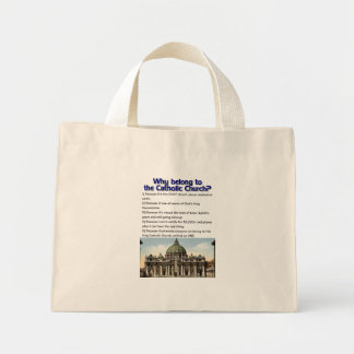 Waarom behoren ze tot de katholieke kerk? mini tote bag