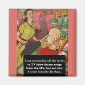 Waarom ben ik binnengekomen bij de Keuken  grappig Magneet (Voorkant)