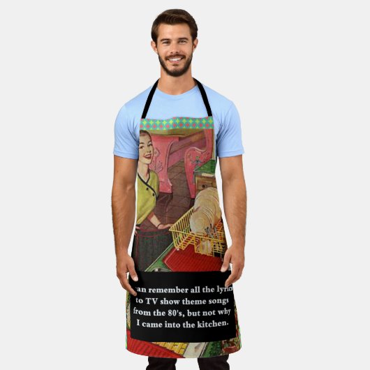 Waarom ben ik binnengekomen bij de Keuken  grappig Schort (Gedragen)