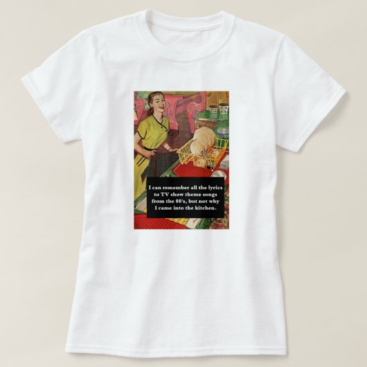 Waarom ben ik binnengekomen bij de Keuken  grappig T-shirt (Design voorkant)