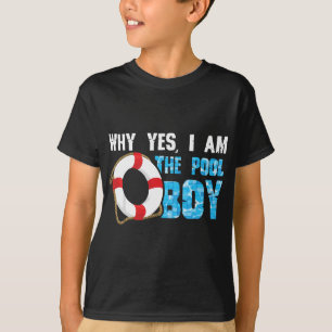 Waarom ben ik de Pool Boy Funny Swimmer S T-shirt