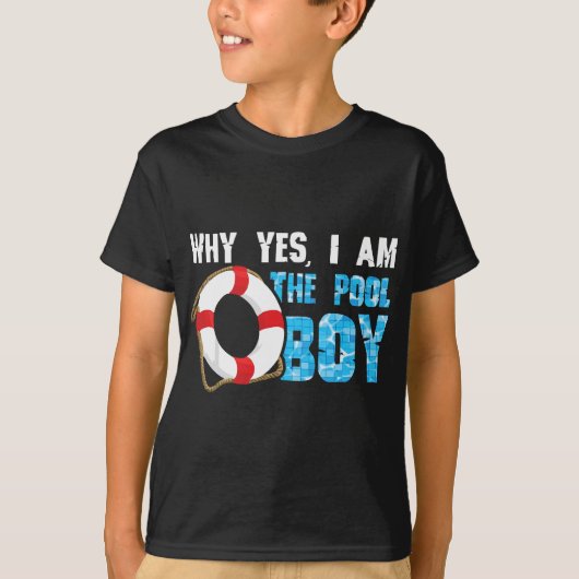 Waarom ben ik de Pool Boy Funny Swimmer S T-shirt (Voorkant)