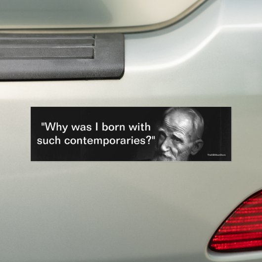Waarom ben ik geboren? - Shaw Bumpersticker (Op auto)