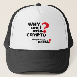 Waarom ben ik in Crypto - Trucker Hat Pet