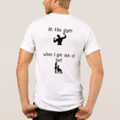 "Waarom ben ik oud" Grappig Tri-Blend T-Shirt – No (Achterkant)