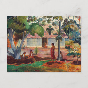Waarom ben je boos? door Paul Gauguin Briefkaart