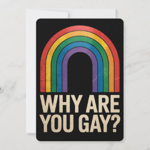 Waarom ben je een homoseksuele grappige Rainbow LG Kaart