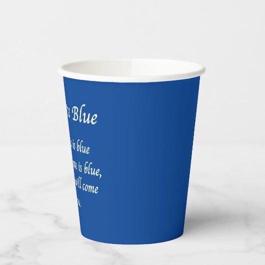 Waarom blauw stemmen in 2026 papieren bekers (Links)