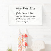 Waarom blauw stemmen in 2026 spandoek (Insitu)