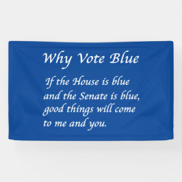 Waarom blauw stemmen in 2026 spandoek