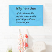 Waarom blauw stemmen in 2026 spandoek (Insitu)