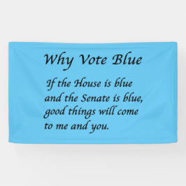 Waarom blauw stemmen in 2026 spandoek