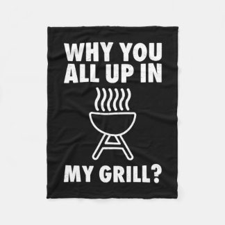 Waarom boven grill bbq grillen papa mannen vrouwen fleece deken