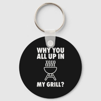 Waarom boven grill bbq grillen papa mannen vrouwen sleutelhanger