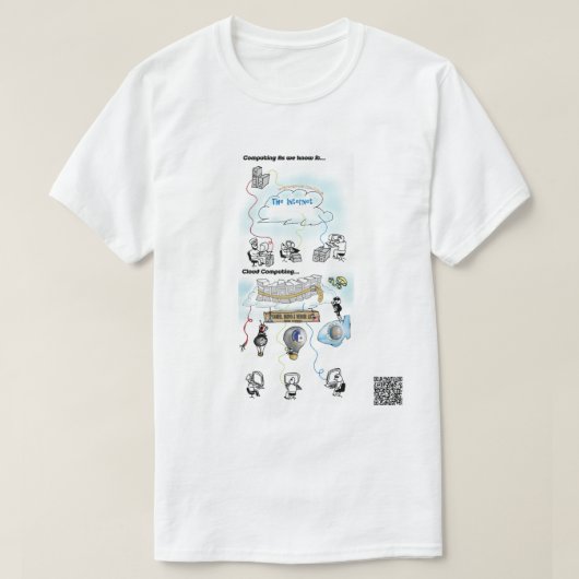 Waarom Cloud Computing een slecht idee is T-shirt (Design voorkant)