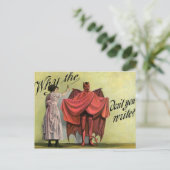  waarom de duivel niet schrijft briefkaart (Staand voorkant)