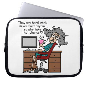 Waarom de Humor van het Harde Werk van de Kans Laptop Sleeve