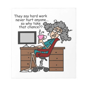 Waarom de Humor van het Harde Werk van de Kans Notitieblok