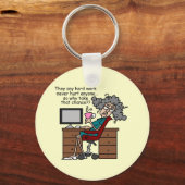 Waarom de Humor van het Harde Werk van de Kans Sleutelhanger (Voorkant)