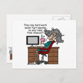 Waarom de Humor van het Werk van de Kans Hard Briefkaart (Voorkant / Achterkant)