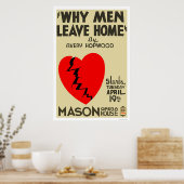 Waarom de Mannen Huis 1938 WPA verlaten Poster (Keuken)