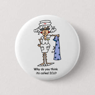 Waarom denk je dat het ICU heet? Ronde Button 5,7 Cm