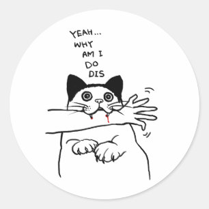 Waarom doe ik DIS? Ronde Sticker