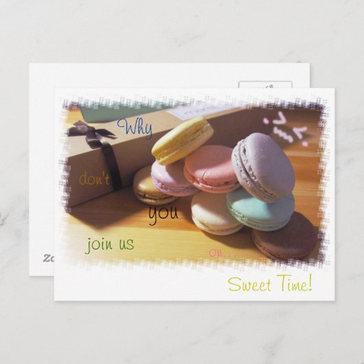 Waarom doe je niet mee aan...mooie tijd! briefkaart (Voorkant / Achterkant)