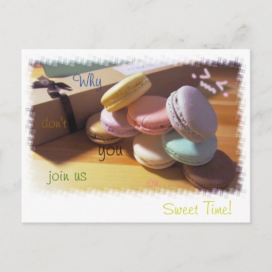 Waarom doe je niet mee aan...mooie tijd! briefkaart (Voorkant)