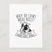 Waarom Draag Koe cellen? Briefkaart (Voorkant)